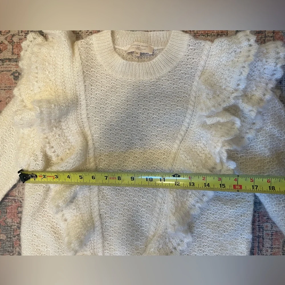 SÉZANE Elsa Mohair Sweater Ecru size M- lightly worn - Picture 9 of 10